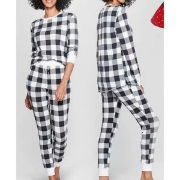 New! Women’s Buffalo Check Thermal Pajama Set - Stars Above. XXL - Picture 13 of 15